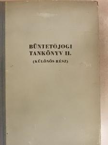 Büntetőjogi tankönyv II. [antikvár]