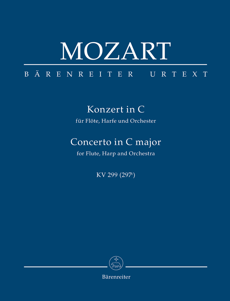 MOZART, W,A, - KONZERT IN C FÜR FLÖTE, HARFE UND ORCH. KV 299 TASCHENPARTITUR URTEXT