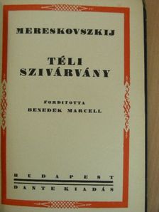 Mereskovszkij - Téli szivárvány [antikvár]