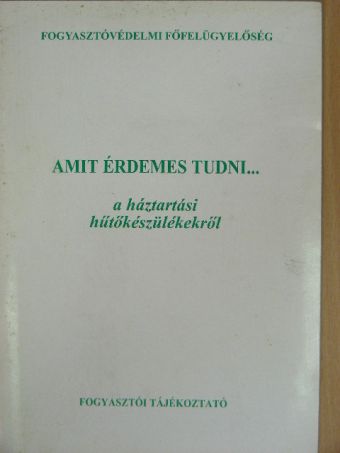 Amit érdemes tudni... [antikvár]