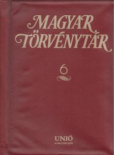 Magyar Törvénytár 6. [antikvár]