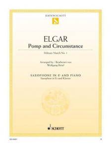 ELGAR - POMP AND CIRCUMSTANCE, MILITARY MARCH NO.1 FOR SAXOPHONE IN Eb AND PIANO