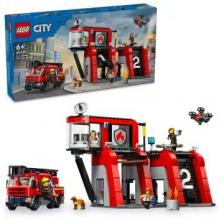 LEGO City: Tűzoltóállomás tűzoltóautóval 60414