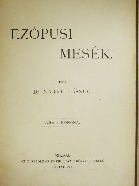 Ezópusz - Ezópusi mesék [antikvár]