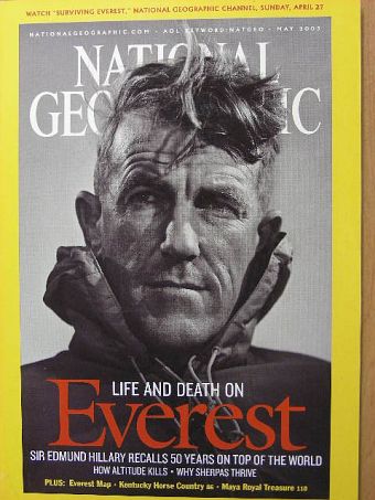 Edmund Hillary - National Geographic May 2003 [antikvár]