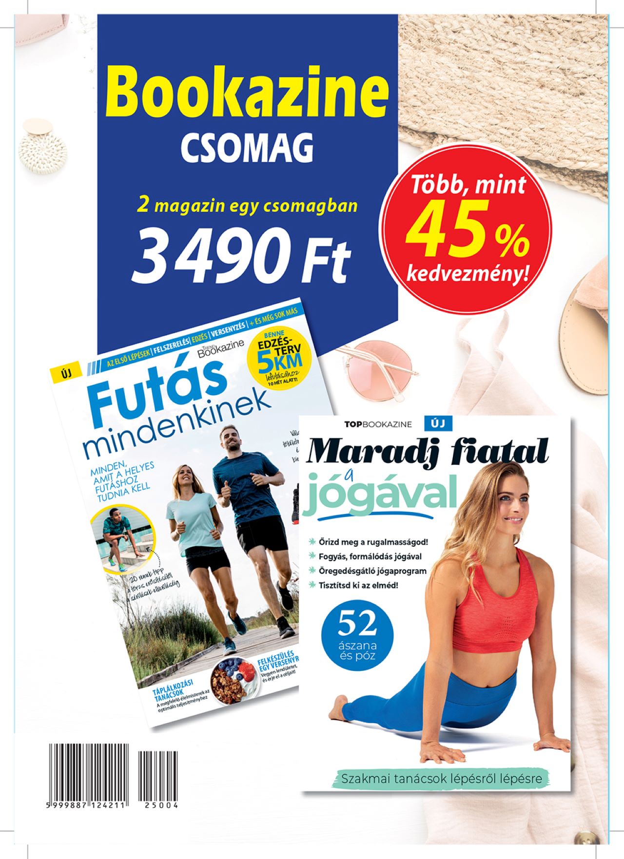 IQ Press kiadó[szerk.] - bookazine csomag: Trend bookazine 22/4: Futás mindenkinek + Top bookazine 24/3: Maradj fiatal a jógával