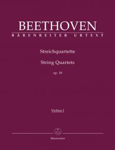 BEETHOVEN - STREICHQUARTETTE OP.18 URTEXT (JONATHAN DEL MAR), STIMMEN