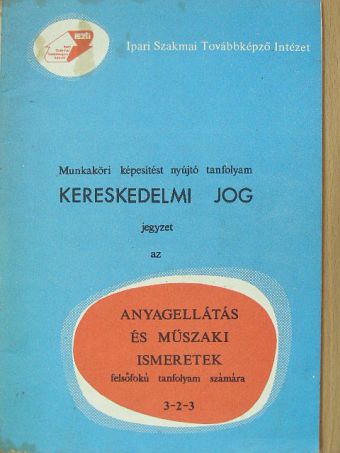 Dr. Darabos Lajos - Kereskedelmi jog [antikvár]