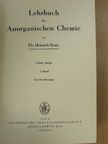 Dr. Heinrich Remy - Lehrbuch der Anorganischen Chemie 1. [antikvár]
