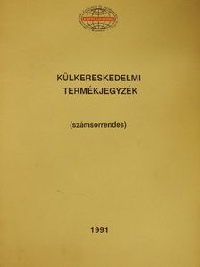 Külkereskedelmi termékjegyzék [antikvár]