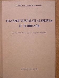 Bihari István - Vegyszer vizsgálati alapelvek és előírások [antikvár]