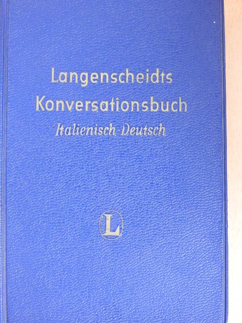 Langenscheidts Konversationsbuch Italienisch-Deutsch [antikvár]