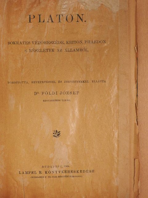 Platon (rossz állapotú) [antikvár]