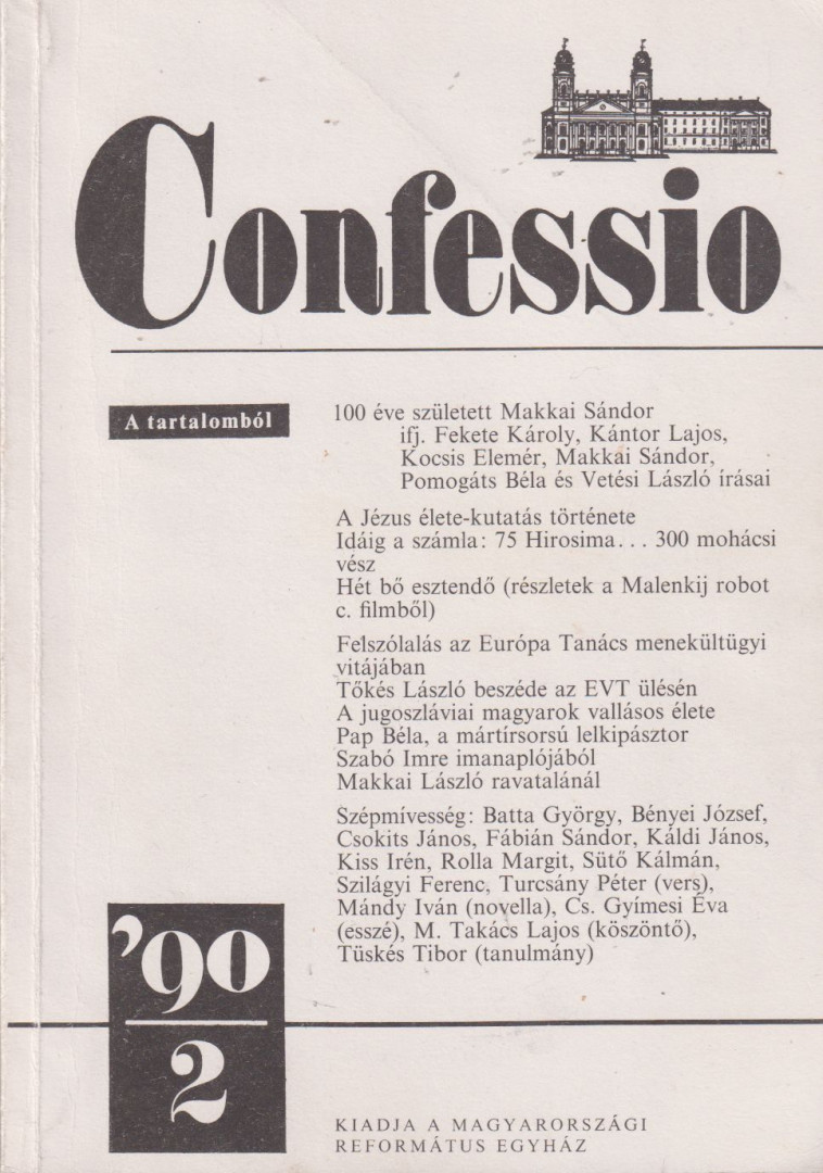 Tenke Sándor (szerk.) - Confessio '90/2. [antikvár]