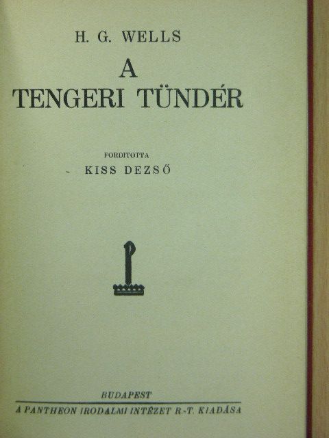 H. G. Wells - A tengeri tündér [antikvár]