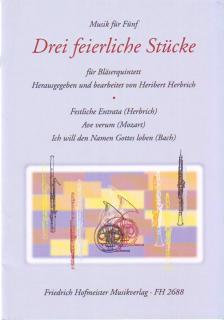 DREI FEIERLICHE STÜCKE FÜR BLAESERQUINTETT (HERIBERT HERBRICH)