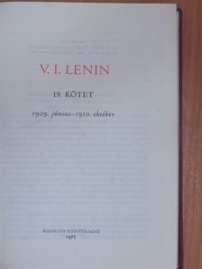 V. I. Lenin - V. I. Lenin összes művei 19. [antikvár]