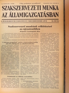 Szakszervezeti Munka az Államigazgatásban 1955. január-december [antikvár]