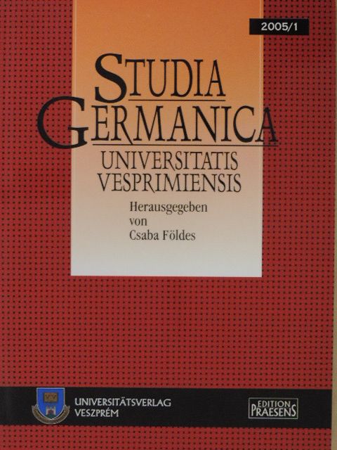Anna Sergienko - Studia Germanica Universitatis Vesprimiensis 2005/1 [antikvár]