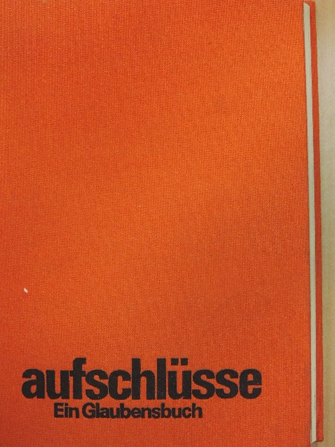 Aufschlüsse [antikvár]