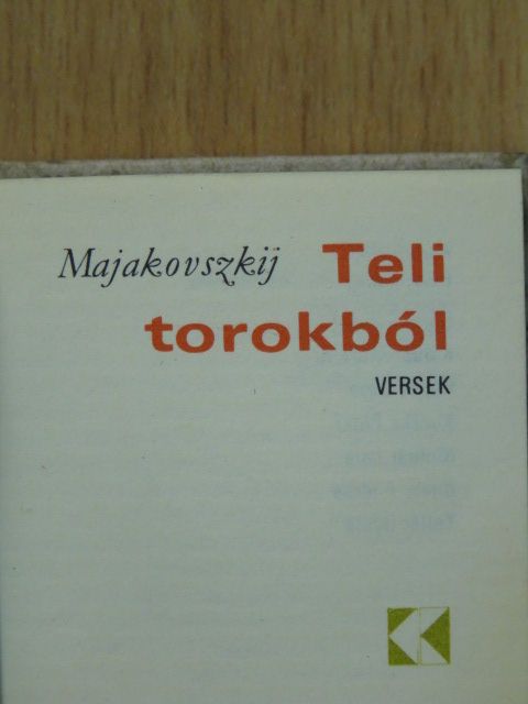 Majakovszkij - Teli torokból (minikönyv) (számozott) [antikvár]