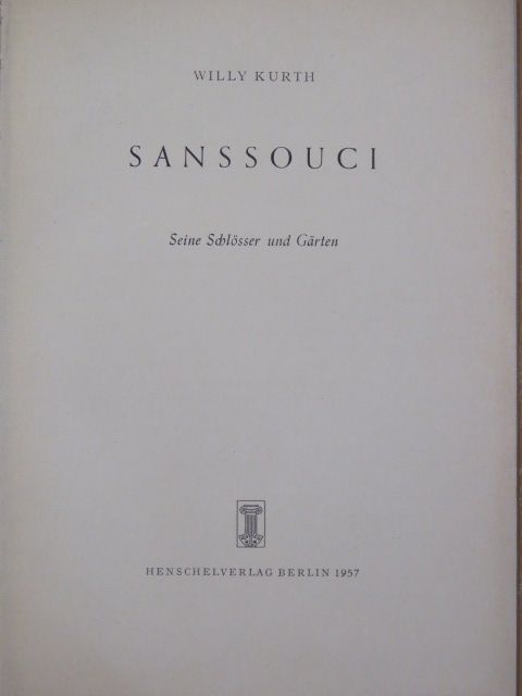 Willy Kurth - Sanssouci [antikvár]