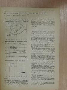 Dr. Bényei András - A budapesti közúti forgalom megfigyelésének néhány eredménye [antikvár]