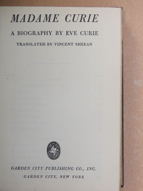 Eve Curie - Madame Curie [antikvár]