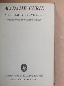 Eve Curie - Madame Curie [antikvár]