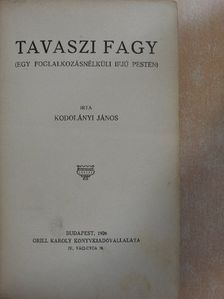 Kodolányi János - Tavaszi fagy [antikvár]