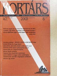 Ágh István - Kortárs 2003. augusztus [antikvár]