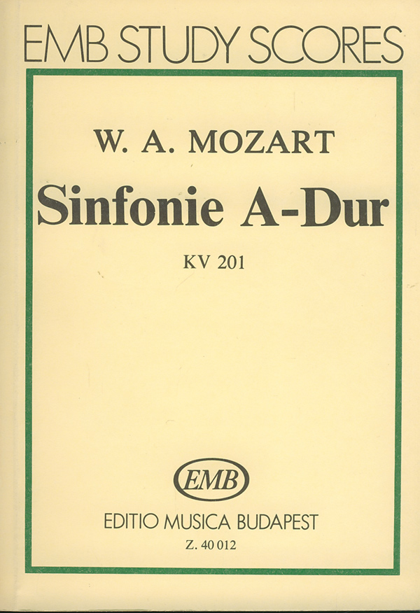MOZART,W.A - SINFONIE A-DUR KV 201,KISPARTITURA