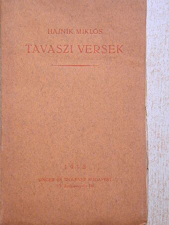 Hajnik Miklós - Tavaszi versek [antikvár]