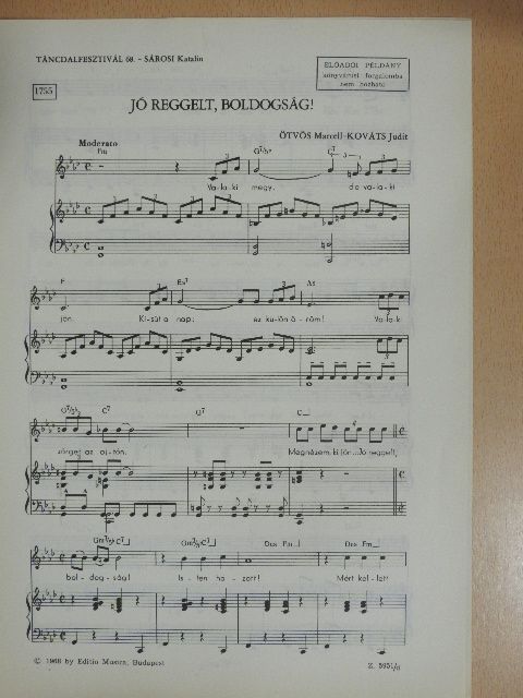 Kováts Judit - Jó reggelt, boldogság! [antikvár]