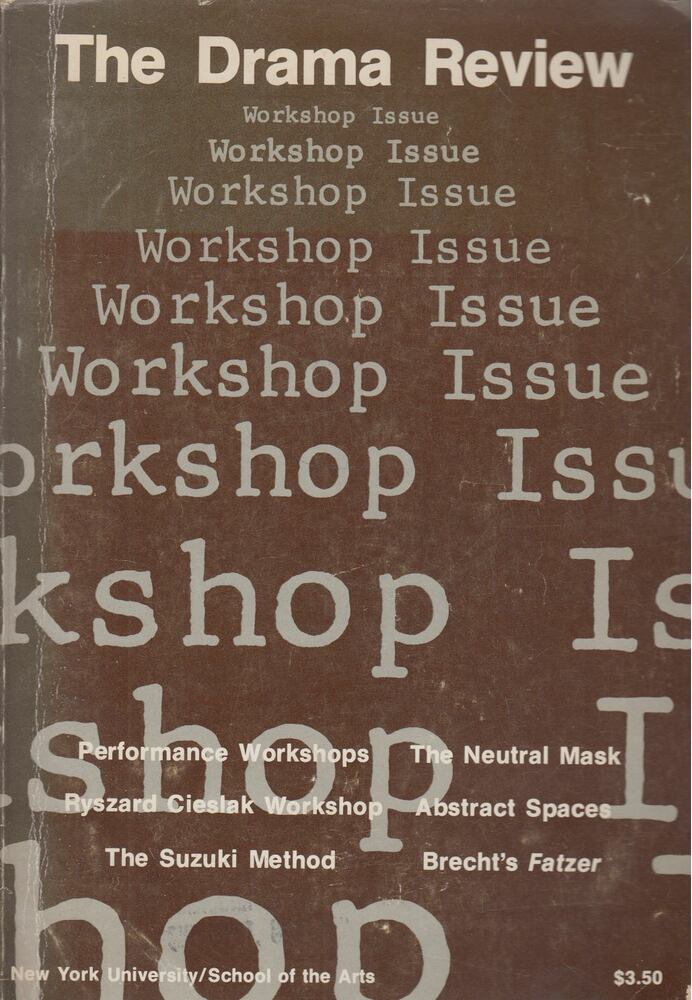 Michael Kirby - The Drama Review Vol. 22 Nr. 4 : Workshop Issue [antikvár]
