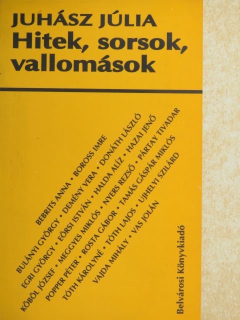 Bebrits Anna - Hitek, sorsok, vallomások [antikvár]