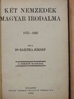 Dr. Bartha József - Két nemzedék magyar irodalma [antikvár]