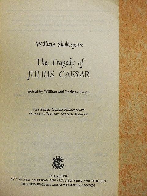 William Rosen - The Tragedy of Julius Caesar [antikvár]