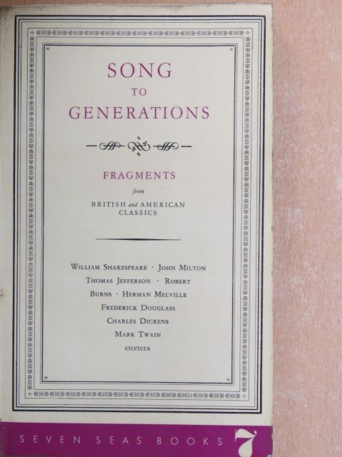 Charles Dickens - Song to Generations [antikvár]