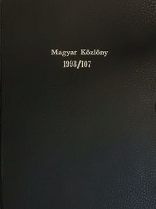 Magyar Közlöny 1998. december 1. [antikvár]