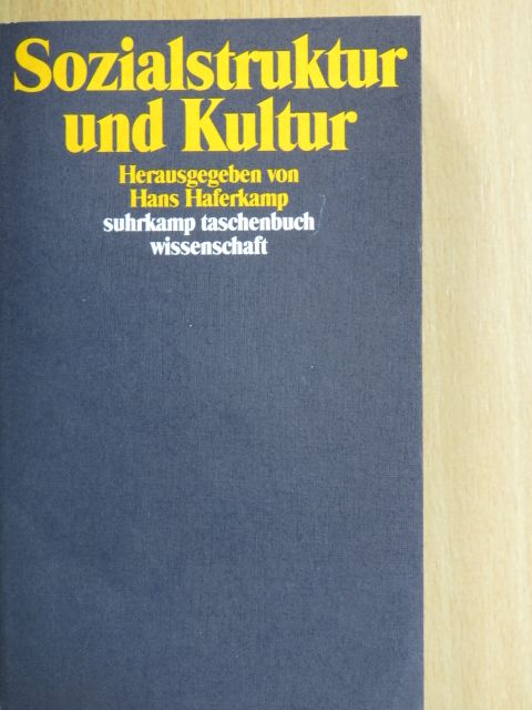 Bernhard Giesen - Sozialstruktur und Kultur [antikvár]