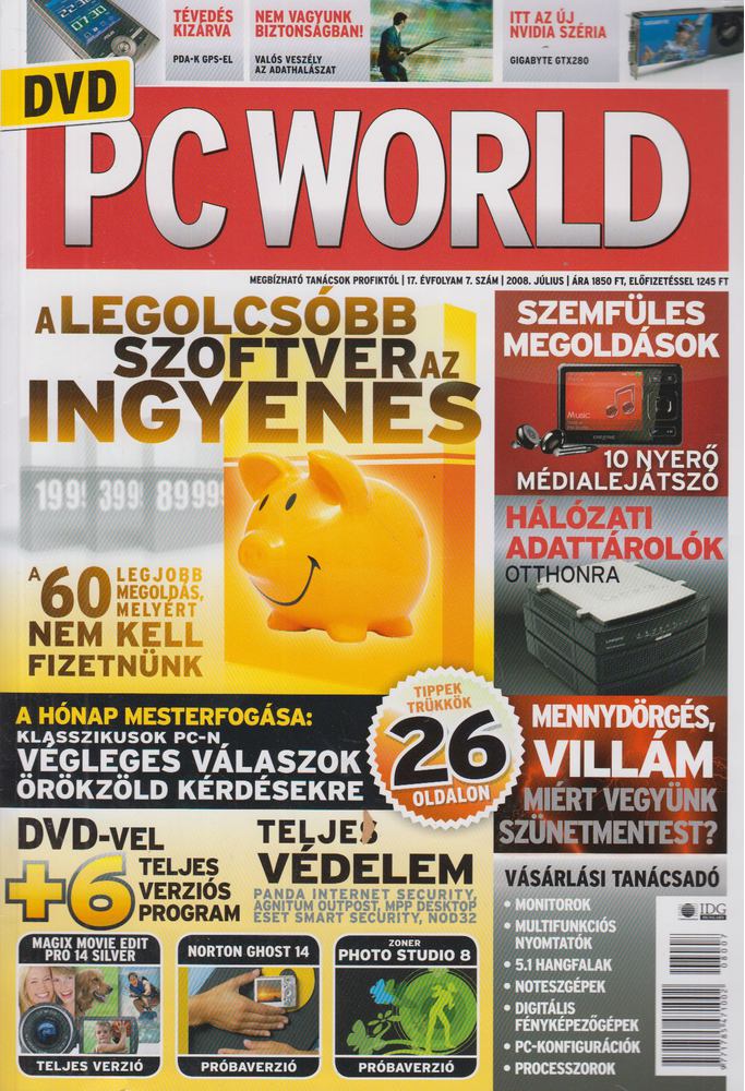 Telek Zoltán - PC World 2008. július [antikvár]