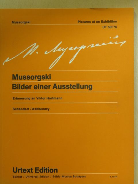 Modest Petrowitsch Mussorgski - Bilder einer Ausstellung/Pictures at an Exhibition [antikvár]