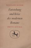 Wolfgang Kayser - Entstehung und Krise des modernen Romans [antikvár]