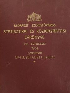 Budapest Székesfőváros Statisztikai és Közigazgatási Évkönyve 1934. [antikvár]