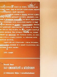 Bencsik János - Egy emberöltő a közösben [antikvár]
