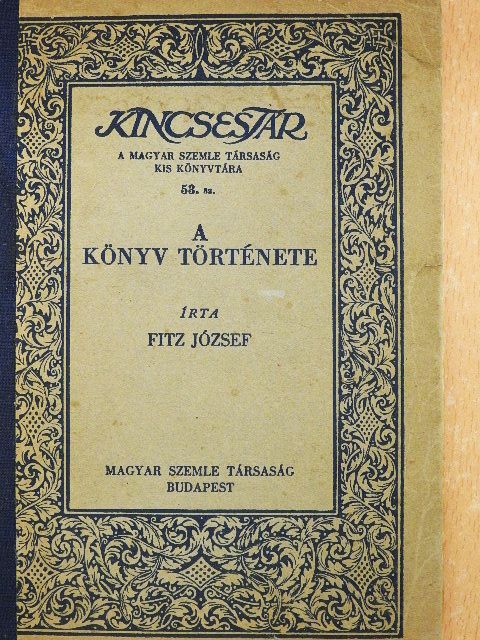 Fitz József - A könyv története [antikvár]