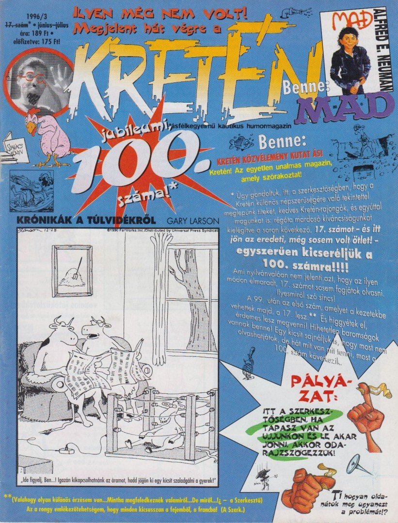 Kretén 1996/3. 17. szám [antikvár]