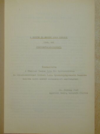 Dr. Sárkány Jenő - A megyék és megyei jogú városok 1966. évi csecsemőhalálozásáról [antikvár]