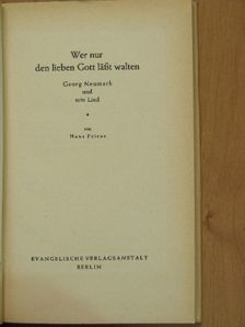 Hans Friese - Wer nur den lieben Gott läßt walten [antikvár]